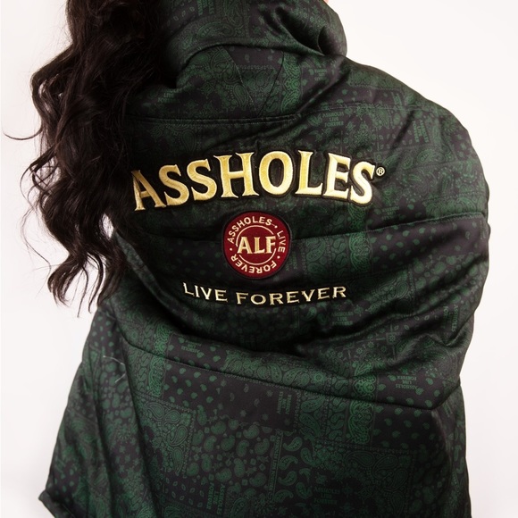 ALF IRISH UNISEX GREEN BANDANA HEAVYWEIGHT PUFFER JACKET ( L ) - Picture 2 of 5